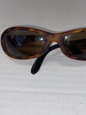 VTG Panama Jack #1492 Brown Black Wide Polarized Sunglasses 100% UVA/UVB RARE
